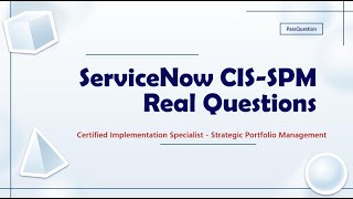 ServiceNow CISSPM Strategic Portfolio Management Exam Questions [upl. by Mychael]