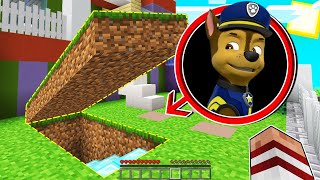 DESCUBRO EL SECRETO DE CHASE DE PAW PATROL EN MINECRAFT [upl. by Enair733]