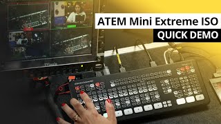 Blackmagic ATEM Mini Extreme ISO Quick Demo [upl. by Nyrhtac]