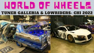 World of Wheels car show Tuner Galleria amp Lowriders Chicago 2022 [upl. by Cecily]