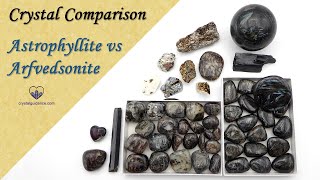 Crystal Comparison Astrophyllite VS Arfvedsonite [upl. by Llertnor361]