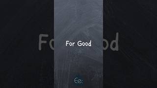 For Good 💫 What Does It Mean by English explained forgood phrases expression meaning idioms [upl. by Mihe]