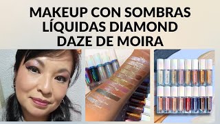 Maquillaje probando sombras líquidas de Moiramaquillaje probandomaquillaje moira makeup reseña [upl. by Noslrac]