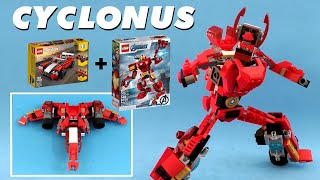 Tutorial Lego 31100 and 76140 alternate design Transformer Cyclonus [upl. by Sallee10]