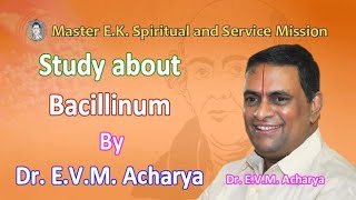 Study about Bacillinum by DrEVM Acharya 2003 Srisailam Homoeo Classes [upl. by Latashia]