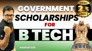 Government Scholarships BTech Students Must Apply In 2023  Harsh Sir VedantuMath [upl. by Auqinom]