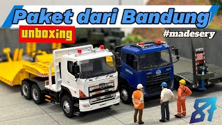 Unboxing Paket dari Bandung 😍 full skala 87 miniature hoscale trending hoscale [upl. by Mccarthy534]