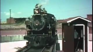 Tarantula Steam locomotive on turntable in Ft Worth Stock yards [upl. by Sinai787]