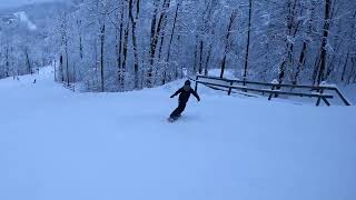 SNOWBOARD BROMONT QUEBEC 10 YEARS OLD KID [upl. by Donelu]