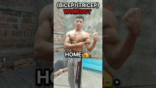 BiCEPTRiCEP HOME 🏠motivation workout fitness fitness viralvideo shortvideo [upl. by Aicel732]