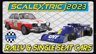 Scalextric 2023 releases  Rally and Single Seat Slot Cars [upl. by Eatnwahs363]