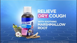 DUROTUSS® Herbal Dry Cough Liquid – Marshmallow Root Extract 15s [upl. by Korfonta]