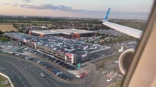 JetBlue A321LR Mint landing London Heathrow LHR [upl. by Arrehs]