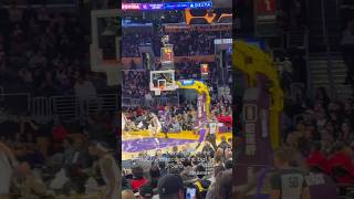 Anthony Davis falls recovering ball with fans vs Suns lakers nba anthonydavis sunset nba nba [upl. by Emelda939]