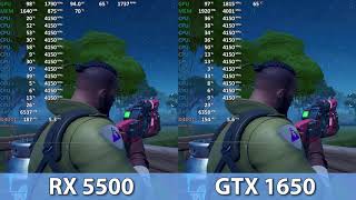 GeForce GTX 1650 vs Radeon RX 5500 XT Comparison in Games [upl. by Enelhtak792]