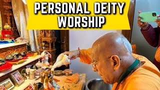 Morning deity worship  Live Now  Srila Gopal Krishna Goswami [upl. by Norraj941]