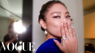 Jennie Gets Ready for the Met Gala  Last Looks  Vogue [upl. by Arimlede]