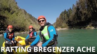 Rafting Allgäu  Bregenzer Ache  Rafting bei Bayern [upl. by Kikelia]