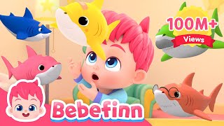 Five Little Sharks 🦈  EP39  Baby Shark Doo Doo Doo  Bebefinn Songs for Kids  Nursery Rhymes [upl. by Dianna657]