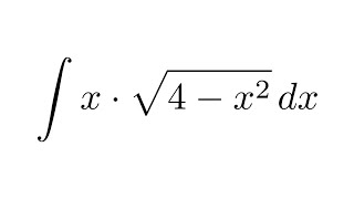 Integral of xsqrt4x2 substitution [upl. by Purpura911]