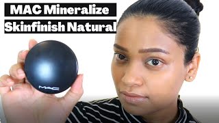 MAC MINERALIZE SKINFINISH NATURAL  face powder  Review amp Demo [upl. by Nataniel]