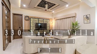 330 Yards Villa Precinct 1 Bahria Town Karachi Pakistan [upl. by Quick]