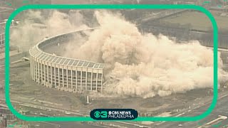 Veterans Stadium Implosion in Philadelphia  March 21 2004 [upl. by Eneleh]