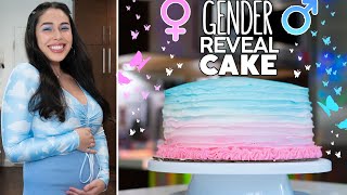 Making a GenderSex Reveal Cake amp SURPRISING our family [upl. by Flanigan]