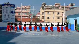 Gairi khet ko Sirai HanyoGroup Dance by Xavier International College [upl. by Sakram]