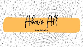 Au dessus de tout  Above all  Paul Baloche  Piano louange instrumentale [upl. by Alcus]