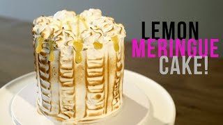 How to make a Lemon Meringue Cake  Bake Bites [upl. by Nosoj]