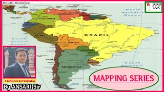 SOUTH AMERICA MAPPING  EXPLAINED BY ANSARI SIR [upl. by Beasley]