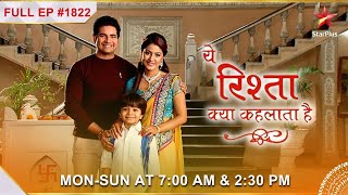 Yash ne maangi Sanju se माफ़ी  Full Episode1822  Yeh Rishta Kya Kehlata Hai [upl. by Guerra106]