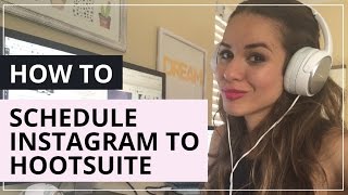 How To Schedule Posts On Instagram Via Hootsuite [upl. by Llemej]