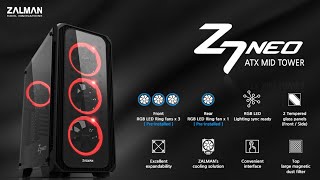 Zalman Z7 NEO ATX Mid Tower Gaming PC Case 2022 [upl. by Hsiwhem906]