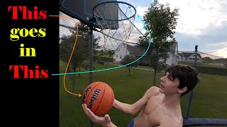 Trampoline Basketball This ones for BIG Money [upl. by Jegger95]