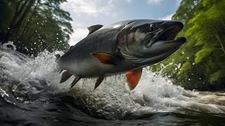 Milk River Safari Family catches giant salmon in Canada 🇨🇦 😳 [upl. by Akirdnuhs]