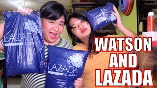 LAZADA AND WATSONS HAUL WAYE RAMALLA WORTH 5000 PESOS [upl. by Giwdul]