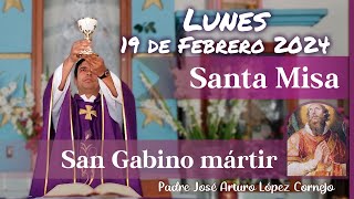 ✅ MISA DE HOY lunes 19 de Febrero 2024  Padre Arturo Cornejo [upl. by Stiles]