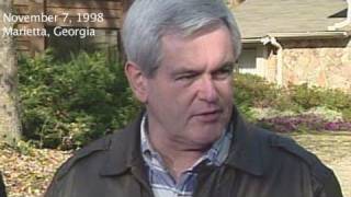 CNN 1998 Gingrich wont seek reelection [upl. by Ireg495]