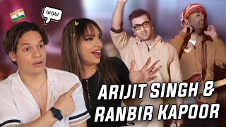 Waleska amp Efra react to Arijit Singh amp Ranbir Kapoor LIVE  Satranga [upl. by Zetnwahs]