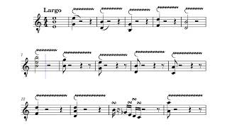 Robert Haeberlins First Sonata for 1 instrument electrified for acoustic classical guitar [upl. by Wilden]