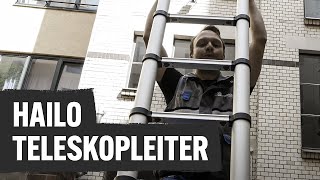 Hailo Teleskopleiter Profiline T400 – einfach zu transportieren  Contorion [upl. by Ardnazil]