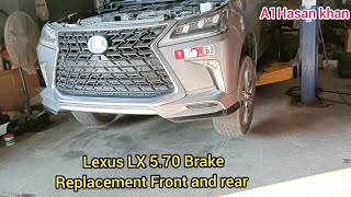 2017 Toyota Lexus LX 570 land cruiser front brakes replacement [upl. by Nancy]