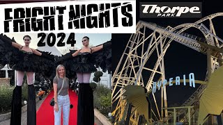 Fright Nights 2024 Vlog  Thorpe Park  Inside Scare Maze POV [upl. by Geilich488]