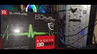 INSTALACION TARJETA GRAFICA RADEON RX550 4GB [upl. by Hanikahs]