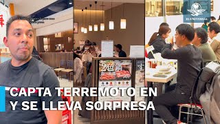 Mexicano vive terremoto en Japón lo sorprende la reacción de la gente [upl. by Tavi503]