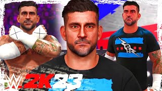 WWE 2K23 Cm Punk 2024 Updated Hair With Hidden Entrance  WWE 2K23 Community Creations [upl. by Jahncke]