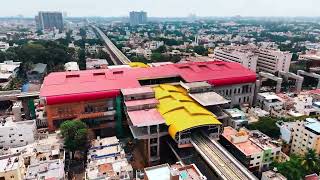 Jayadeva Metro Station Aerial View  Jayanagar Bangalore [upl. by Sherourd]