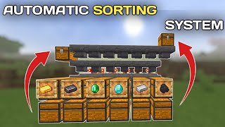 Automatic Sorting System  In Minecraft Bedrock 120  121 [upl. by Tandie181]